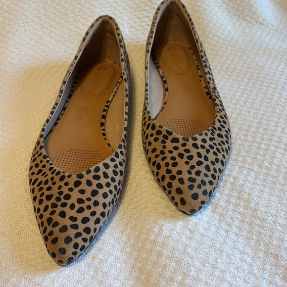 Corso Como Leather Leopard Julia Flat size 10 - Picture 3 of 7